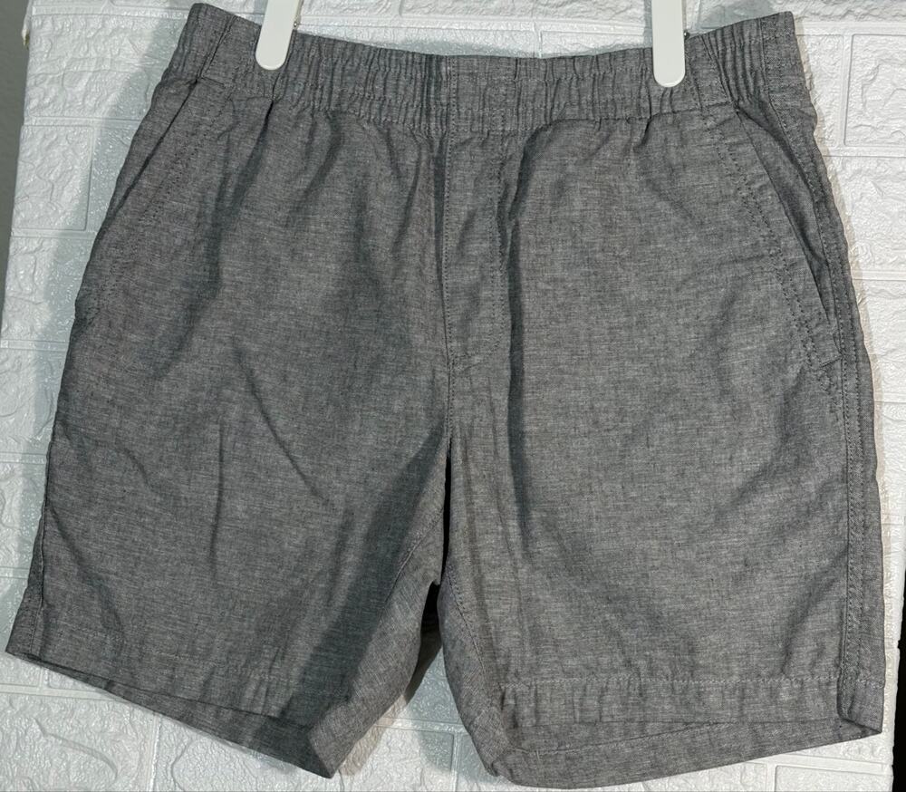 Sonoma Goods For Life Men’s M Gray Linen Blend Pull-On Drawstring Shorts